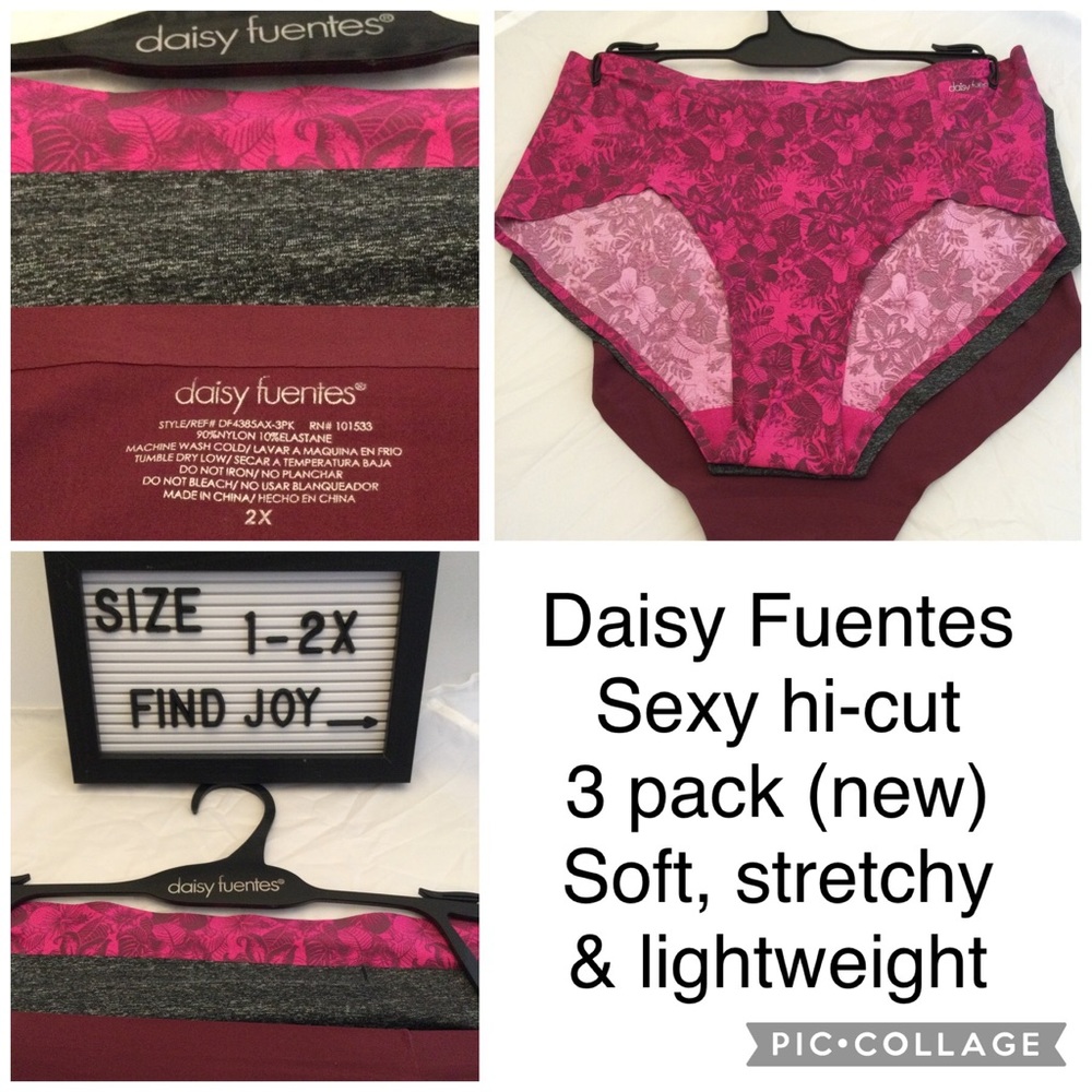 Daisy Fuentes Hi-cut Panties set of 3